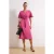 TRENDYOLMİLLA Dames Roze Effen Midi Kort Casual A-lijn Jurken