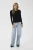 T-shirt met lange mouwen Regular fit black
