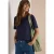 Shirt met ronde hals en luipaardprintdetails
