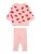 Lindex Set ‘ Ladybu’  rosa / rood / zwart