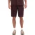 No Excess Short chino with linen, garment dye dark brown