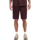 No Excess Short chino with linen, garment dye dark brown