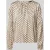 Zero Regular fit blouseshirt in all-over look met ronde hals