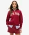 Athletic Essentials Sweatshirt met Applicatie en Halve Rits Rood