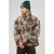 Prohibited oversized fleecetrui met print – lichtkaki