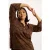 Anyday gebloemde top Plus Size – bruin