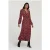 Shiwi Ladies Beirut Dress Peacock Leaf Wine Red