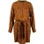River Woods Brown Long Sleeve Dress