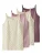 NAME IT Onderhemd  lichtbeige / donkergroen / sering / mauve