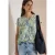 Cecil Dames Blouse met korte mouwen en een mix van texturen in Groen