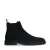 Manfield suède chelsea boots donkerblauw