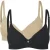Ted Baker Maryam 2 Pk Solid Color T-shirt Bras Jet Black/irish Cream