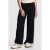 JANSEN Amsterdam wide leg high waist broek zwart
