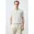 Mango Man regular polo gebreid beige