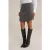 We Fashion Skirt Mini Length Dark Grey