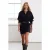 TRENDYOLMİLLA Dames Zwart Effen Kort / Mini Lang Avond / Dagelijks Blousejurk Jurken