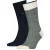 Tommy Hilfiger Sokken met contrastdetail voor heren (Set van 2) (Marine, Groen)