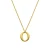 Luxenter Ausa collier in 18k geelgouden afwerking