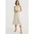 We Fashion Dress Mid Length Beige