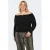 ONLY CARMAKOMA Plus Size off shoulder rechtvallende gebreide trui – zwart