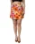 Bloemen Mini Rok Met Knopen Detail