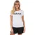 Women’s adidas Brush Effect Logo Graphic T-Shirt in White