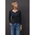Street One Dames Basic shirt met knoopdetail in Blauw