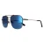 Police Aviator Heren Glimmend Roze Goud Rookspiegel Blauw SPLF64 Octane 1