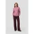 Anytime tailored wide leg broek bordeaux