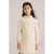 WE Fashion corduroy A-lijn jurk ecru