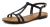 LASCANA Sandalen met riem  bruin / zwart