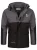 Arctic Seven Functionele jas  donkergrijs / zwart / wit