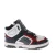 Hip leren sneakers zwart/wit/rood