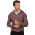 NZA Bordeaux Trui Gemeleerd Half zip gebreid