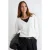 TRENDYOLMİLLA Dames Ecru Effen Lang Oversized Sweatshirts