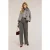 Motivi Pinstriped Palazzo Pants With Lurex Grey