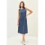 Cecil Dames Jersey jurk met minimale print in Blauw
