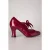 Bertie Art-Deco pumps in bordeauxrood