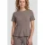 Anytime peplum top grijs