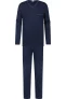 Mey pyjama blauw, Effen