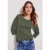 Cecil Dames Basic shirt met ronde hals in Groen