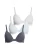 Marks & Spencer BH  antraciet / lichtgrijs / wit