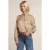 River Woods Viscose Scarf Shirt In Brown