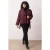 TRENDYOLMİLLA Dames Bordeaux Effen Oversized Grote maten Jassen
