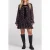 The Kooples Short Dress With Long Sleeves Black