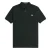 Fred Perry Heren Effen Polo Shirt met Korte Mouwen (Knight Green)