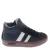 Hip leren sneakers donkerblauw