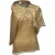 Rick Owens blouse met colkraag en pailletten in beige zijde
