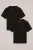 WE Fashion – Jongens T-shirt met embroidery, 2-pack – Regular fit – Zwart – Katoen –