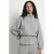HYPEDROP katoenen trui met peplum – grijs